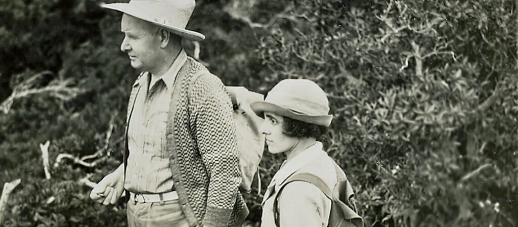 Ida McComish, with husband James at Poole's lookout