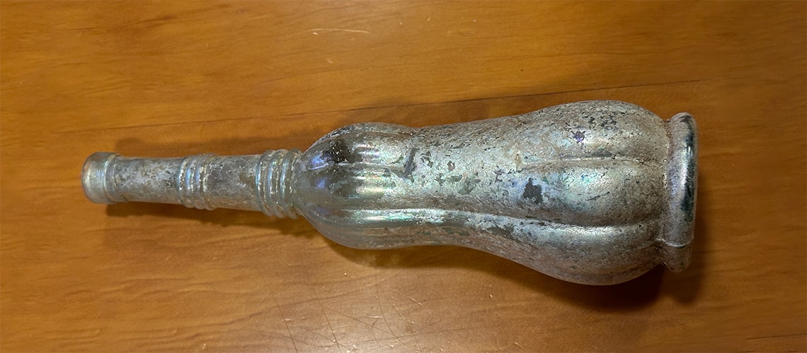 A small Ottoman or Persian bottle